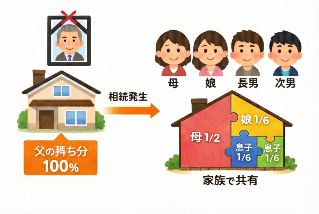 家族が家を相続